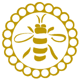 Sky River Mead honey bee logo