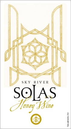 Bottle label for the Sky River Solas mead